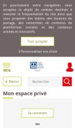 How msa.fr looks like on a mobile device such as an iPhone.