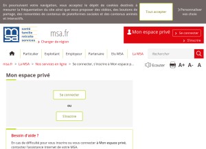 How msa.fr looks like on a tablet such as an iPad.