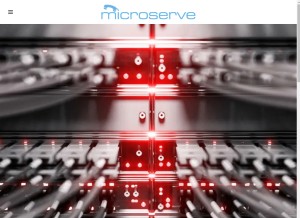 How mserve.com looks like on a tablet such as an iPad.
