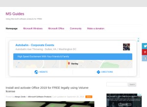 How msguides.com looks like on a tablet such as an iPad.