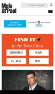 How mspmag.com looks like on a mobile device such as an iPhone.