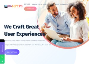 How mssoftpc.com looks like on a tablet such as an iPad.