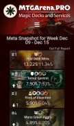 How mtgarena.pro looks like on a mobile device such as an iPhone.