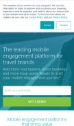 How mttnow.com looks like on a mobile device such as an iPhone.
