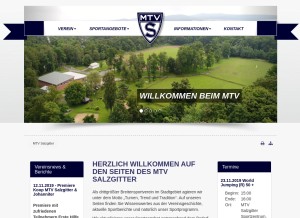 How mtv-salzgitter.de looks like on a tablet such as an iPad.