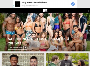 How mtvla.com looks like on a tablet such as an iPad.