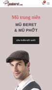 How muberet.com looks like on a mobile device such as an iPhone.
