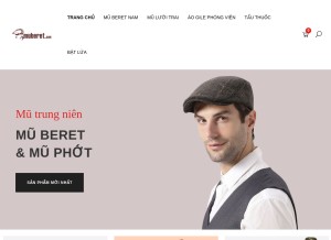 How muberet.com looks like on a tablet such as an iPad.