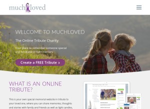 How muchloved.com looks like on a tablet such as an iPad.