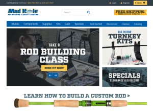 How mudhole.com looks like on a tablet such as an iPad.