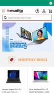 How mudita.com.np looks like on a mobile device such as an iPhone.