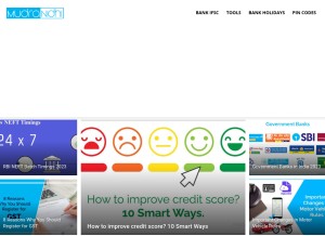 How mudranidhi.com looks like on a tablet such as an iPad.