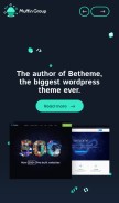 How muffingroup.com looks like on a mobile device such as an iPhone.