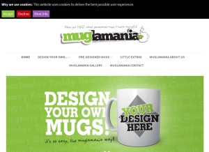 How muglamania.com looks like on a tablet such as an iPad.