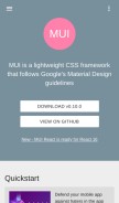 How muicss.com looks like on a mobile device such as an iPhone.