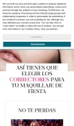 How mujerhoy.com looks like on a mobile device such as an iPhone.