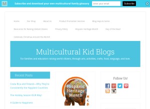 How multiculturalkidblogs.com looks like on a tablet such as an iPad.