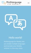How multilanguage.xyz looks like on a mobile device such as an iPhone.