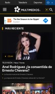 How multimedios.com looks like on a mobile device such as an iPhone.