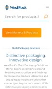 How multipkg.com looks like on a mobile device such as an iPhone.