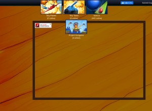 How multiplayer.gg looks like on a tablet such as an iPad.