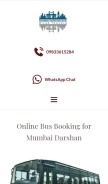 How mumbaidarshanbus.com looks like on a mobile device such as an iPhone.