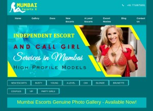 How mumbaiescortsx.in looks like on a tablet such as an iPad.