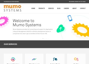 How mumosystems.com looks like on a tablet such as an iPad.