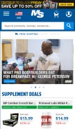 How muscleandstrength.com looks like on a mobile device such as an iPhone.