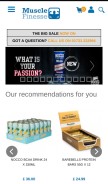 How musclefinesse.com looks like on a mobile device such as an iPhone.
