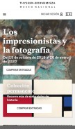 How museothyssen.org looks like on a mobile device such as an iPhone.