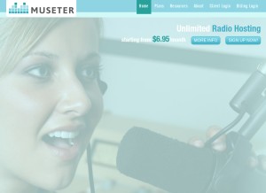 How museter.com looks like on a tablet such as an iPad.