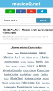 How musicaq.mobi looks like on a mobile device such as an iPhone.