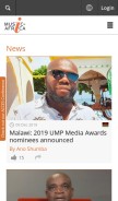 How musicinafrica.net looks like on a mobile device such as an iPhone.