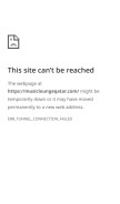How musicloungeqatar.com looks like on a mobile device such as an iPhone.