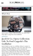How musicpressasia.com looks like on a mobile device such as an iPhone.