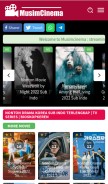 How musimcinema.com looks like on a mobile device such as an iPhone.