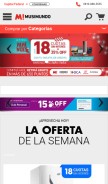 How musimundo.com looks like on a mobile device such as an iPhone.