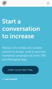 How musvc.com looks like on a mobile device such as an iPhone.