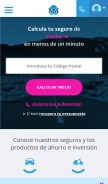 How mutua.es looks like on a mobile device such as an iPhone.