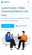 How muvi.com looks like on a mobile device such as an iPhone.