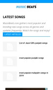 How muxicbeats.com looks like on a mobile device such as an iPhone.