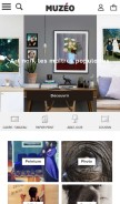 How muzeo.com looks like on a mobile device such as an iPhone.