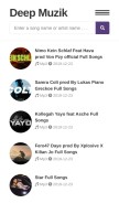 How muzikaza.com looks like on a mobile device such as an iPhone.