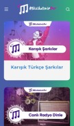 How muzikdinledur.com looks like on a mobile device such as an iPhone.