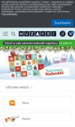 How muziker.cz looks like on a mobile device such as an iPhone.
