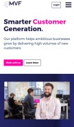 How mvfglobal.com looks like on a mobile device such as an iPhone.
