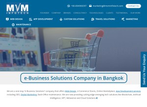 How mvminfotech.com looks like on a tablet such as an iPad.