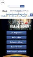 How mwl-law.com looks like on a mobile device such as an iPhone.
