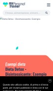 How my-personaltrainer.it looks like on a mobile device such as an iPhone.
